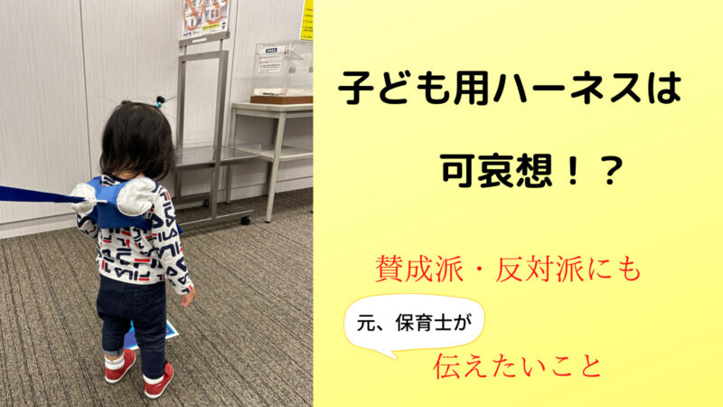 賛否両論どちらもng 子供用ハーネス批判からみる育児が楽になる方法 子育て オールインワン ブログ
